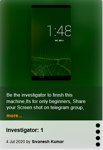 Investigator